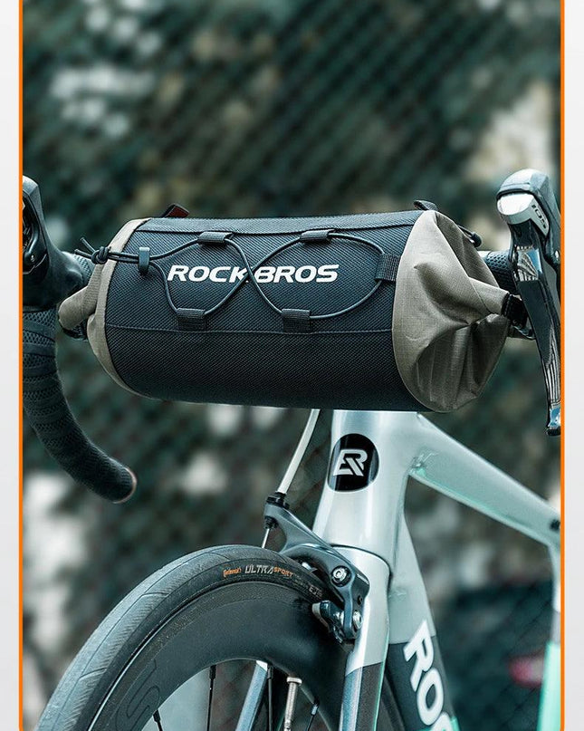ROCKBROS Bike Bag Portable Handlebar Pannier 2.4L Big Capacity Shoulder Bag  Frame Tube Bag Elastic Band Bicycle Accessoriescase
