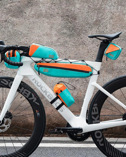 ROCKBROS Bicycle Bag Ultralight Top Front Tube Frame  Bag Large Capacity Reflective Portable Bike Bag Cycling Pannier Bag