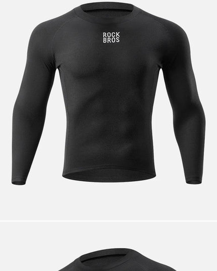 ROCKBROS Winter Cycling Underwear Warm Breathable Moisture Wicking First Layer Bicycle Clothing for Men Cycling Base Layer Sport