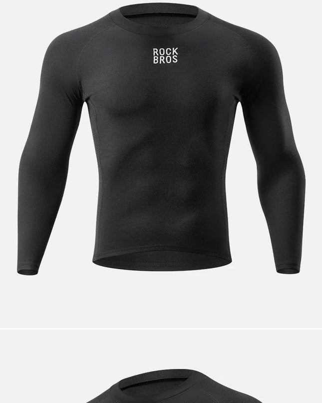 ROCKBROS Winter Cycling Underwear Warm Breathable Moisture Wicking First Layer Bicycle Clothing for Men Cycling Base Layer Sport