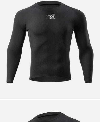 ROCKBROS Winter Cycling Underwear Warm Breathable Moisture Wicking First Layer Bicycle Clothing for Men Cycling Base Layer Sport