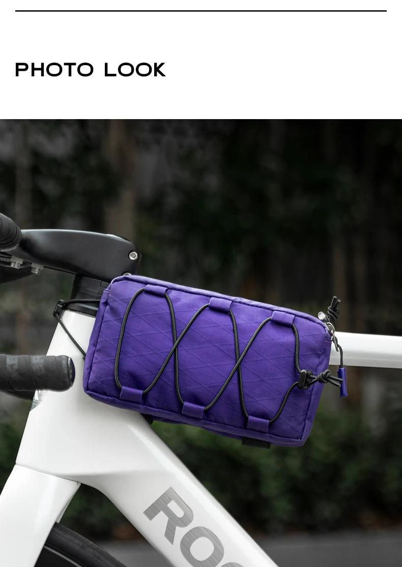 ROCKBROS Bike Bag Top Tube Bag Floating Installation Method Cycling Saddlebags Bicycle Pannier Bag Large Capacity Equipment