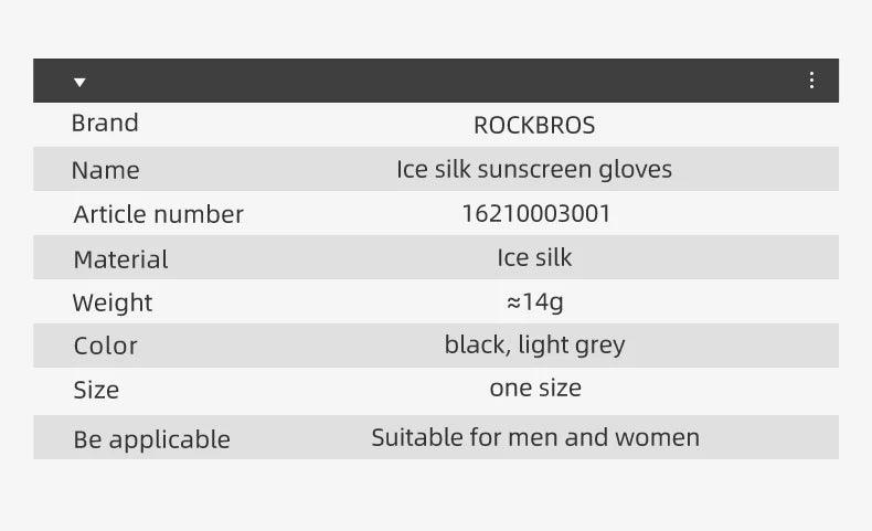 ROCKBROS Fishing Gloves Sunscreen Anti UV Gloves Outdoor Breathable Driving Gloves Non-Slip Summer UPF50+ Cycling Gloves Thin