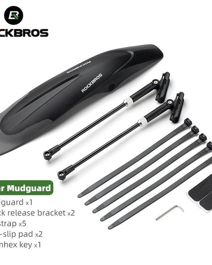 ROCKBROS Mountain Bike Mudguard Widen Quick Release 26-29 Inch  Durable lnnovative Installation Fender Bicycle Accessaries