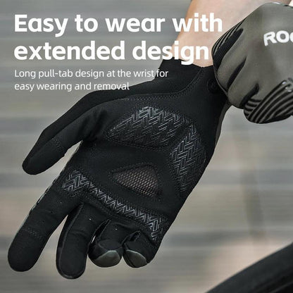 ROCKBROS Cycling Gloves Spring Summer Gloves Touch Screen Anti-slip Breathable MTB Road Bike Running Fitness Gym Motor Gloves