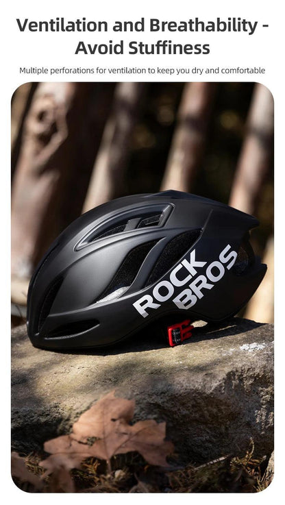 ROCKBROS Bike Helmet Outdoor Sports Safely Mountain Road Electric Scooter Helmet Integrated Molding Cycling Motorcycle Helmet