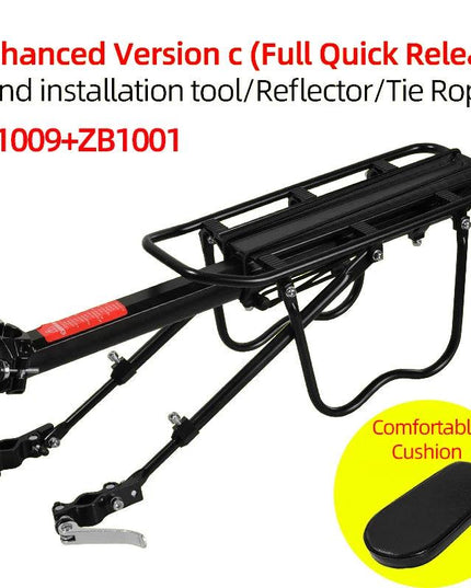 ROCKBROS Bicycle Rack MTB Road Bike Shelf Aluminum Alloy Bike Rack Quick Release Manned Rear Tailstock Bicycle Accessories