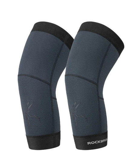 ROCKBROS Cycling Sleeve Leg Sleeve Windproof  Sports Fleece Sleeves Knee Braces Men Women Autumn Winter Warmth Cycling Equipment