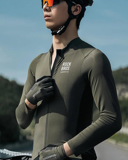 ROCKBROS Cycling Gloves Spring Summer Gloves Touch Screen Anti-slip Breathable MTB Road Bike Running Fitness Gym Motor Gloves