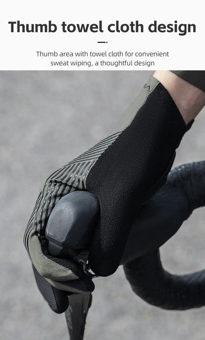 ROCKBROS Cycling Gloves Spring Summer Gloves Touch Screen Anti-slip Breathable MTB Road Bike Running Fitness Gym Motor Gloves