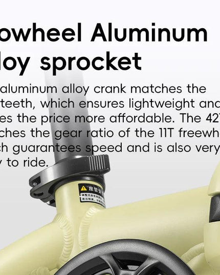 ROCKBROS Portable Folding Bike 14 inch Aluminium Alloy Bike Frame V Brake Lightweight Adult Folding Bicycle