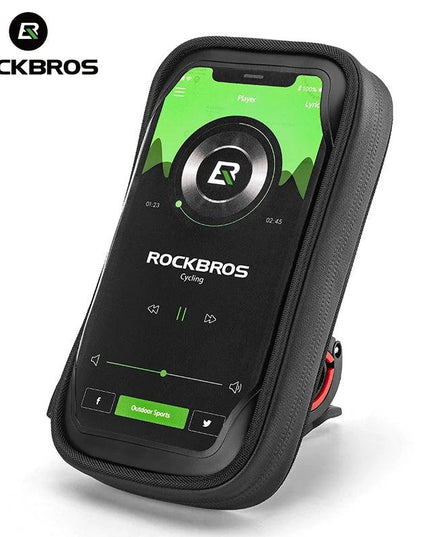 ROCKBROS Phone Bag Stand 270° Rotatable Waterproof Case Handlebar Stand Case Mount Scooter Bicycle Phone Bag Cycling Accessory