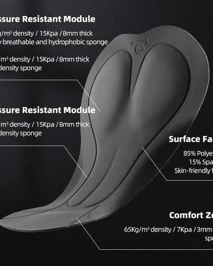 ROCKBROS TVI Women's Detachable Cycling Bib Pants Autumn Winter Warm Tights Bicycle Trousers Shock Absorption Pad For MTB Road ﻿