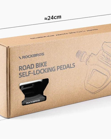 ROCKBROS Pedal Self-locking Carbon Fiber Bicycle Pedal For SPD System Ultralight Road Bike Pedal Cleat Platform Lock For Shimano