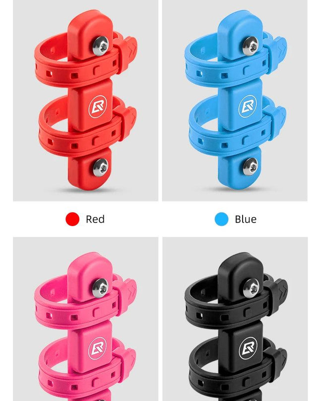 ROCKBROS Bicycle Bottle Cage Mount Adaptor Silicone Gel Universal Kettle Holder Adapter Easy Installation Cycling Equipment