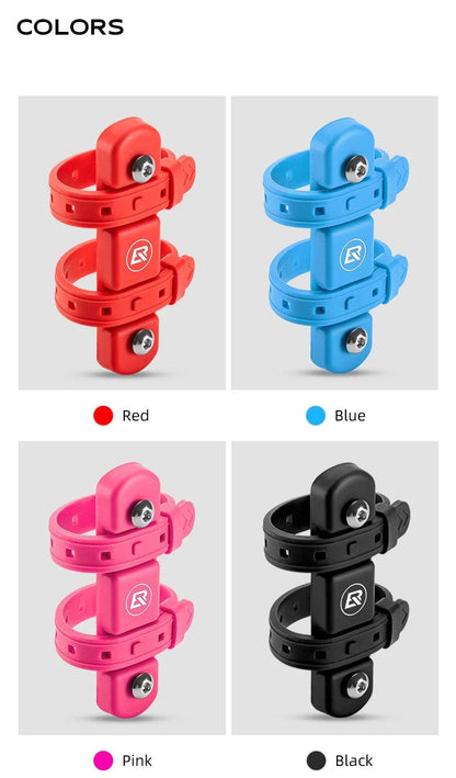 ROCKBROS Bicycle Bottle Cage Mount Adaptor Silicone Gel Universal Kettle Holder Adapter Easy Installation Cycling Equipment