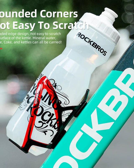 ROCKBROS Bike Water Bottle 750ml Bicycle Bottle With Holder Cage Outdoor Sport Portable Cycling Kettle Water Bottle Drinkware
