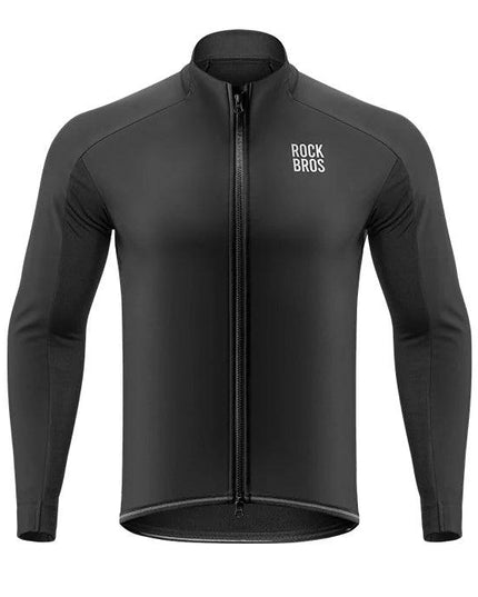 ROCKBROS Warm Cycling Jacket Men's Coat Professional Thermal Fleece Cycling Clothing 3 Season Windproof Outdoor Sports Jacket