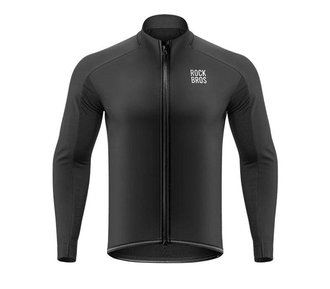 ROCKBROS Warm Cycling Jacket Men's Coat Professional Thermal Fleece Cycling Clothing 3 Season Windproof Outdoor Sports Jacket