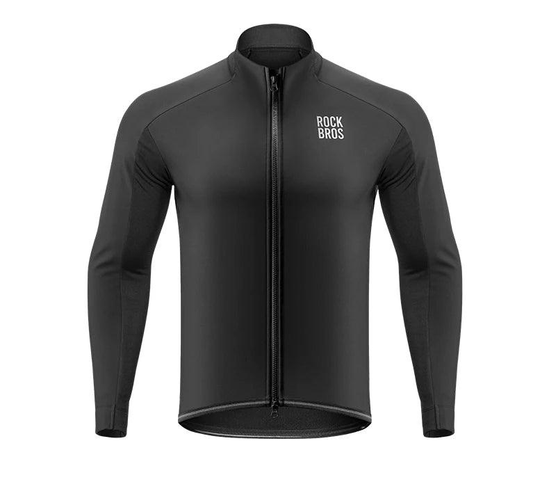 ROCKBROS Warm Cycling Jacket Men's Coat Professional Thermal Fleece Cycling Clothing 3 Season Windproof Outdoor Sports Jacket