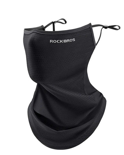 ROCKBROS Summer Ice Silk Mask Anti-UV Quick-drying Face Cover Sunscreen Bandana Breathable Neck Protection Hanging Ear Scarf