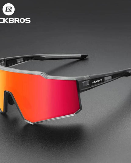 ROCKBROS Polarized Photochromic Glasses Cycling Sunglasses Outdoor Sports UV400 MTB Road Women Men Bicycle Goggles Adjustable