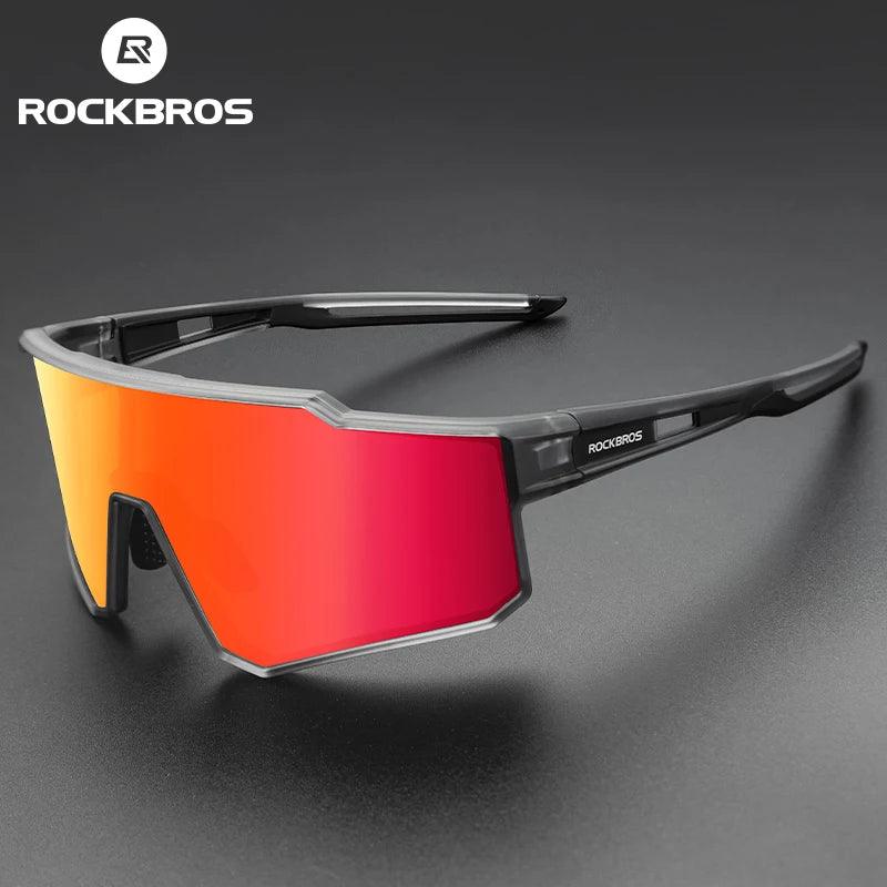 ROCKBROS Polarized Photochromic Glasses Cycling Sunglasses Outdoor Sports UV400 MTB Road Women Men Bicycle Goggles Adjustable