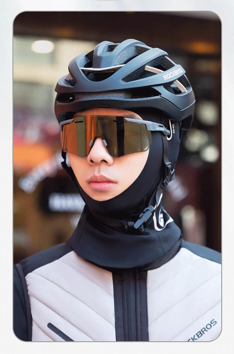 ROCKBROS Scarf Warmer Fleece Balaclava Non-Slip Outdoor Sport Cycling Mask Windproof Caps Ear Neck Protection Thermal Sport Mask