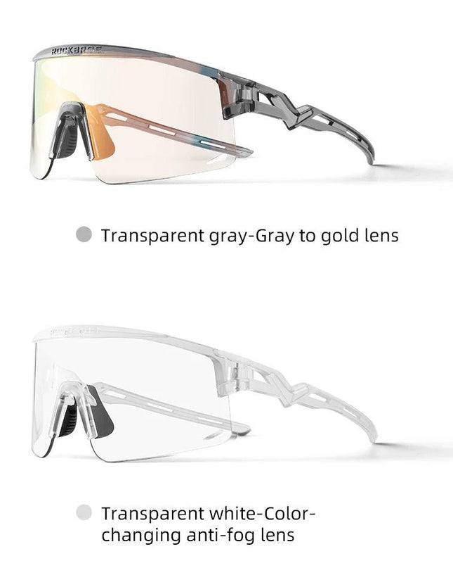 ROCKBROS New Cycling Glasses Ultralight Photochromic Anti-Fog Cycling Sunglasses MTB Road Outdoor Sports UV Protection Goggles ﻿