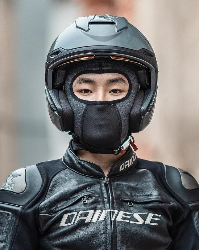 ROCKBROS Warm Windproof Cycling Headgear Breathable Face Mask Outdoor Electric Bicycle Balaclava Bike Skiing Fleece Head Hat
