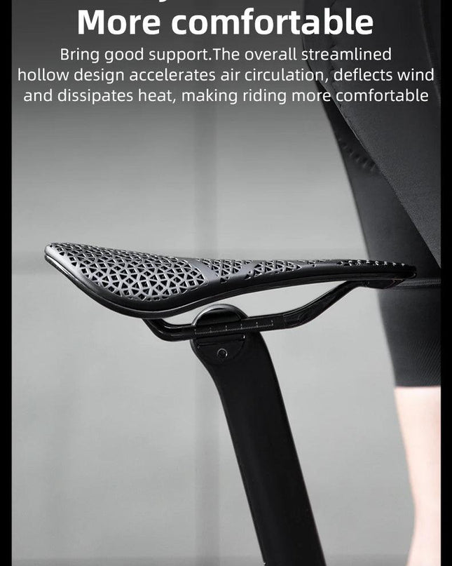 ROCKBROS 3D Printed Bicycle Carbon Saddle Ultra-Light Shock-Absorption MTB Road Profession Racing Bicycle Cycling Saddle