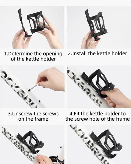 ROCKBROS Bicycle Water Bottle Cage Road Mountain Bicycle Bottle Rack ABS+PC Lightweight Cycling Bottle Bracket Water Cup Rack