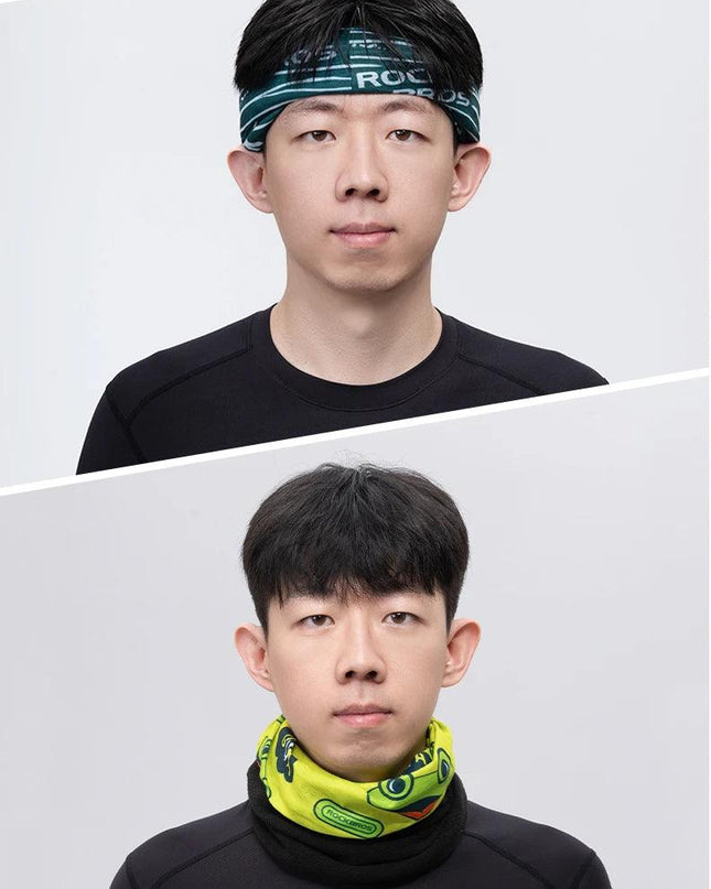 ROCKBROS Winter Warm Fleece Balaclava Cycling Headgear Bib Snowboard Hiking Neck Scarf Outdoor Windproof Thickened Mask Bib