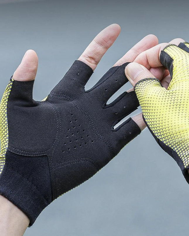 ROCKBROS Summer Cycling Gloves Half Finger Bicycle Gloves Mtb Road Breathable Bike Gloves High Elasticity Short Finger Gloves