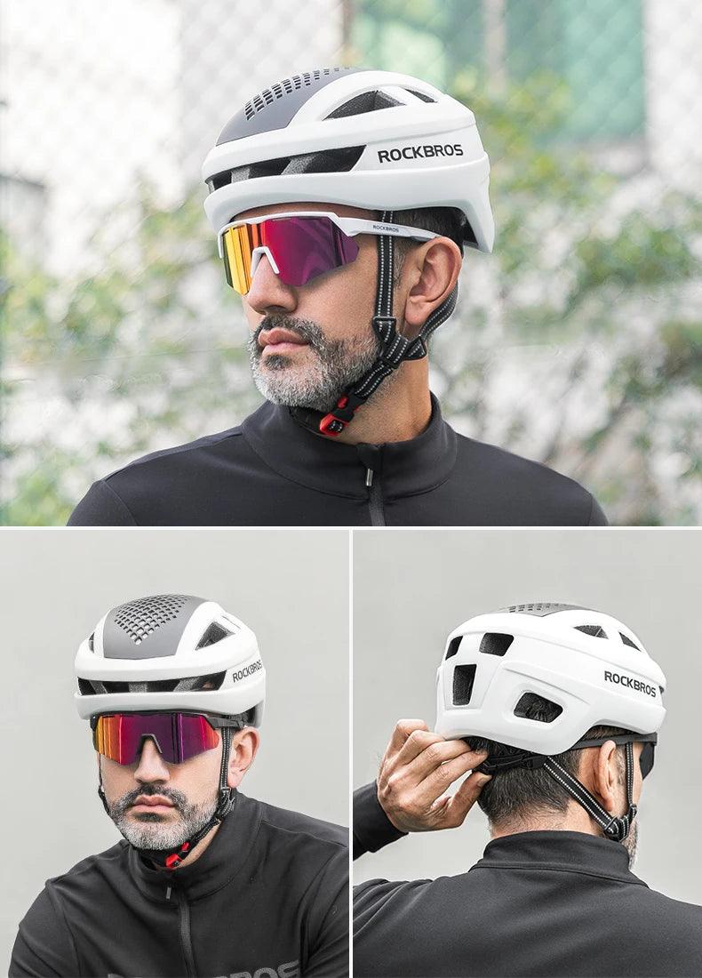 ROCKBROS Magnetic Suction Shell Helmets Safe Breathable Cycling Rock Climbing Skateboarding Roller Skating Men Women Bike Helmet