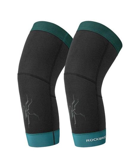 ROCKBROS Cycling Sleeve Leg Sleeve Windproof  Sports Fleece Sleeves Knee Braces Men Women Autumn Winter Warmth Cycling Equipment