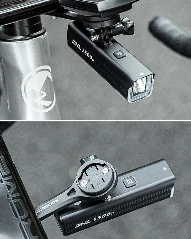ROCKBROS Nylon Bicycle Speedometer Holder Integrated Handlebar Mount for Gopro Mount Bike Computer Stopwatch Light Mount