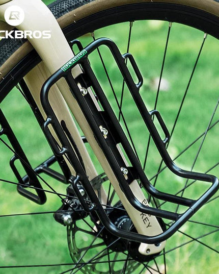 ROCKBROS Bicycle Front Fork Shelf With Bike Fork Bag MTB Road Cycling Racks Load Bearing Luggage 2.7LPortable Bike Bag Accessory