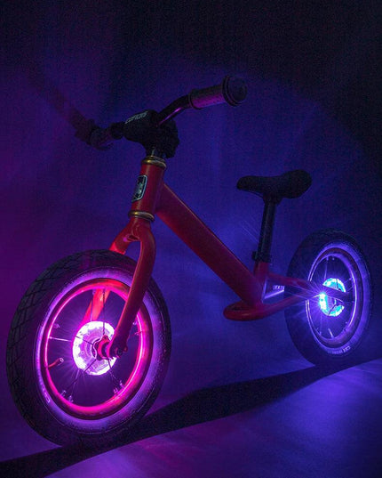 ROCKBROS Bicycle Wheel Light Smart 12 LED Flash Light Warning Light Kids Balance MTB Bike Light Vibration Sensing Light 1PCS