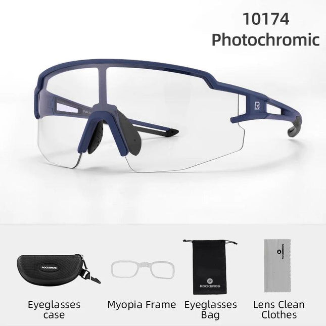 ROCKBROS Cycling Glasses Polarized UV400 Protection Bicycle Sunglasses Men Women Photochromic MTB Road Bicycle Goggles Eyewear