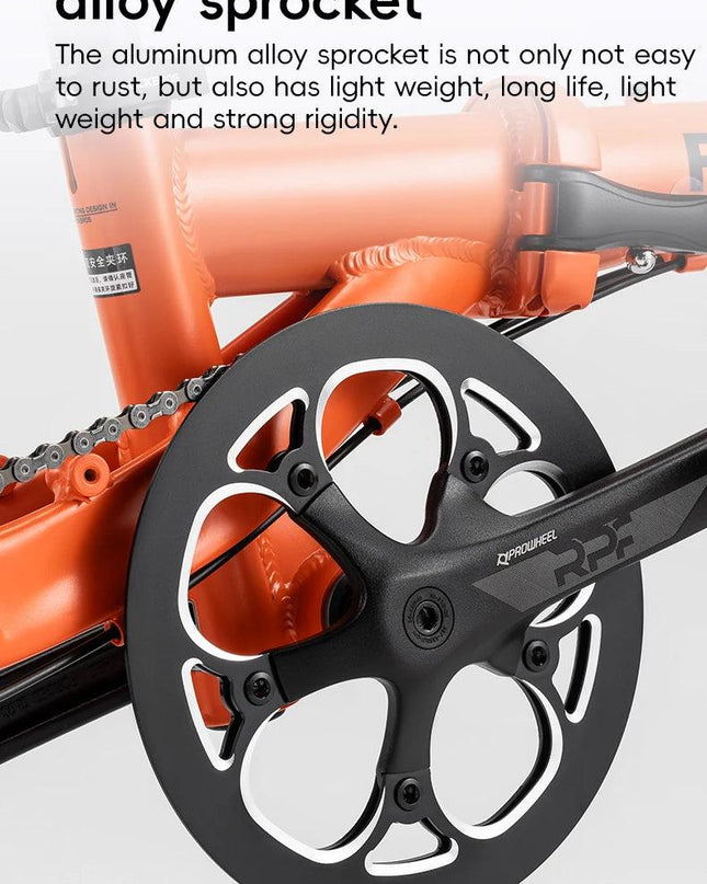 ROCKBROS Bike 16 inch with SRAM X4/X5-speed Aluminium Alloy Frame Adult Folding Bike Adjustable 9-Speed 11-32T Cassette Bike