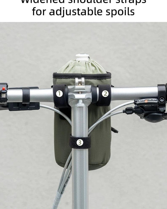 ROCKBROS Bicycle Bag 1L Portable Front Bag LightWeight Kettle Handlebar Bag Water Bottle Carrier Cycling Bag Large Capacity