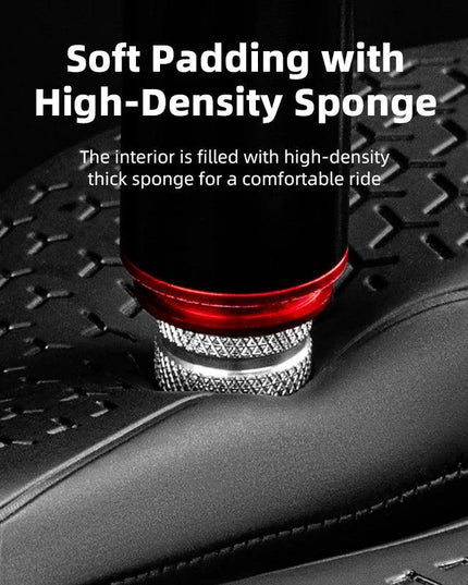 ROCKBROS Bicycle Saddle Hollow Breathable Shockproof Cycling Seat PU Non-Slip Leather Cushion Lightweight MTB Road Bike Saddle