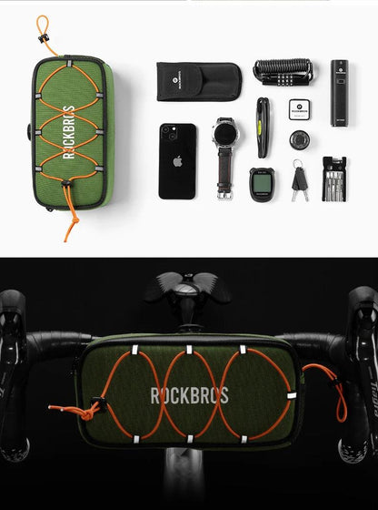 ROCKBROS ROAD TO SKY Cycling Bag Large Capacity Bicycle Handlebar Bag Front Suspension Bike Head Beam Hanger Bag Bike Accessary