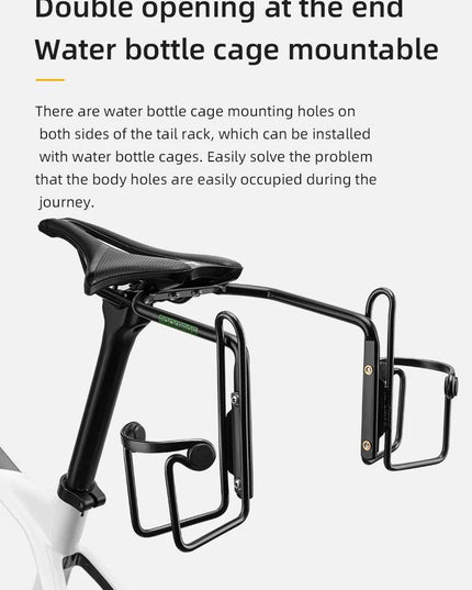 ROCKBROS Bicycle Tail Bag Stabilizer Bike Saddle Frame Bottle Cage Fixing Support Seat Bow Conversion Bracket Bicycle Accessory