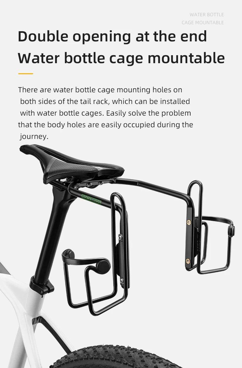 ROCKBROS Bicycle Tail Bag Stabilizer Bike Saddle Frame Bottle Cage Fixing Support Seat Bow Conversion Bracket Bicycle Accessory