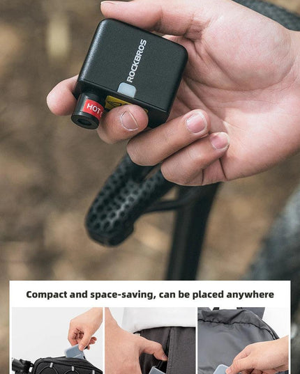 ROCKBROS Mini Electric Air Pump Portable 100PSI Rechargeable Compressor Tire Inflator For Car Bike Motorcycle Bicycle Pump