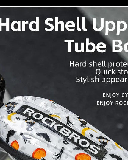 ROCKBROS Bicycle Trunk Bags 1L Hard Shell Bicycle Top Tube Bag MTB Road Bike Tools Storage Package Fashion Bicycle Accessories