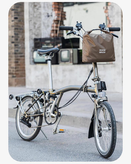 ROCKBROS Bicycle Front Bag Waterproof Handlebar Bag 2.5-4L Capacity Nylon Portable Bag for Folding Bike MTB Cycling Accessories