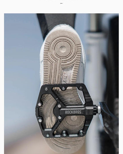 ROCKBROS ROAD TO SKY Cycling Pedals CNC Aluminum Alloy 3 Bearings Structure MTB Bike Pedals High Quality Bike Pedals Accessories